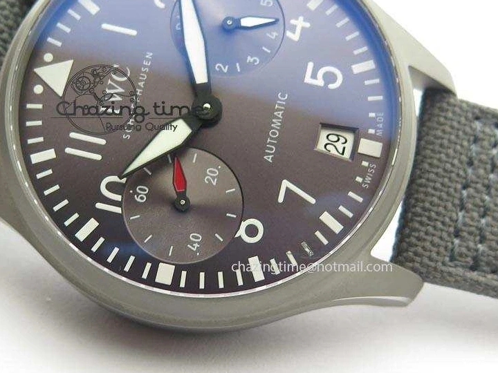 MIROTIME 0515 SunProtective Big Pilot Real PR IW500910 “Patrouille Suisse” ZF 1:1 Best Edition On Gray Nylon Strap 7278